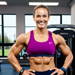 **

A professional female athlete, fully clothed in appropriate athletic wear, smiling confidently after a training session. Background shows a modern, well-equipped gym with exercise equipment. "Safe for work", "appropriate content", "fully clothed", "professional", "perfect anatomy", "correct proportions", "natural pose", "well-formed hands", "proper finger count", "natural body proportions", "high quality", "bright lighting".

**