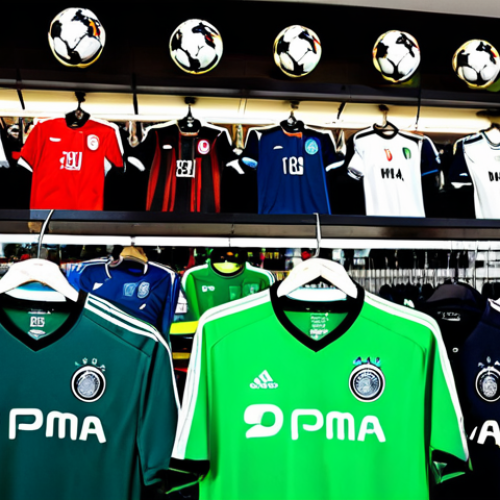 Home 21 Trademarks & Logos in Sports**
"A bustling marketplace scene in Germany, overflowing with sports merchandise: jerseys, scarves, mugs. A blurred logo of a local Fußball club is subtly visible, almost identical to a famous sportswear brand's logo. Legal papers with the DPMA logo are partially visible in the foreground. Focus on the tension between grassroots enthusiasm and potential trademark infringement. fully clothed, appropriate attire, safe for work, perfect anatomy, natural proportions, professional photography, high quality"
**