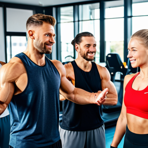 Home 19 Influencer Marketing**
"A popular German fitness influencer, fully clothed in athletic wear, demonstrating a new workout routine in a bright, modern gym. Background: diverse group of people participating in the class. Professional photography, perfect anatomy, well-formed hands, appropriate attire, safe for work, family-friendly, high quality."
**