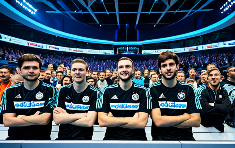 스포츠마케팅과 디지털 마케팅 협력 사례 - Data-Driven Fan Experience**

"A vibrant scene inside the Allianz Arena during a Bayern Munich match...