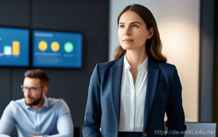 스포츠마케팅 연봉 협상에서 중요한 요소 - **Prompt:** A focused male professional in his late 30s, dressed in smart business casual attire (co...