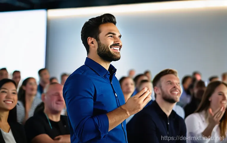 스포츠마케팅 직무에서의 프레젠테이션 기술 - **Data Visualization for Strategic Insights**
    A female presenter, early 30s, dressed in a sharp,...