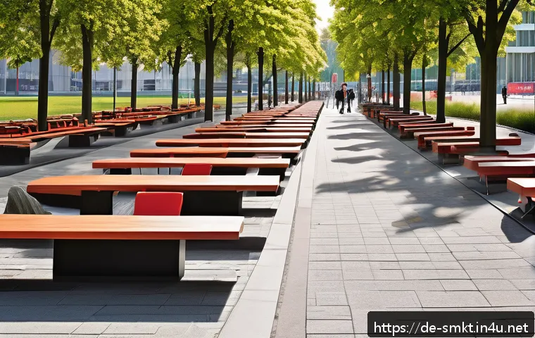 스포츠 이벤트 플래닝 실무 가이드 - A vibrant outdoor sports event venue in a German city, showcasing excellent accessibility with clear...